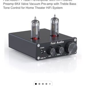 Black Tube Pre-Amplifier Mini HiFi Stereo Preamp